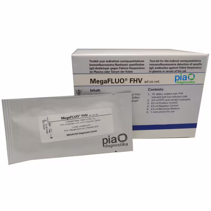 [812K10FK1] MegaFLUO® FHV (herpesvirus felino), kit