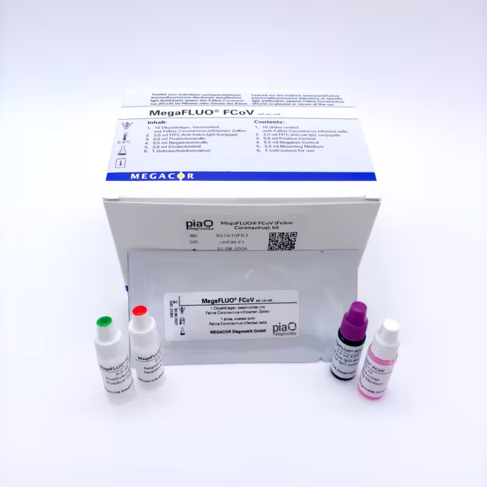 [821K10FK1] MegaFLUO® FCoV (coronavirus felino), kit