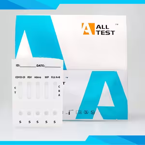 SARS-CoV-2, Infl. A+B, RSV, Adenovirus, M. pneumoniae Antigen Combo