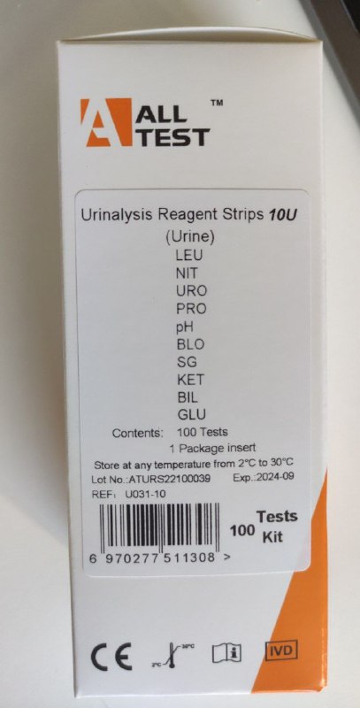[U031-10] Urinalysis (10 par.) - Dipsticks 