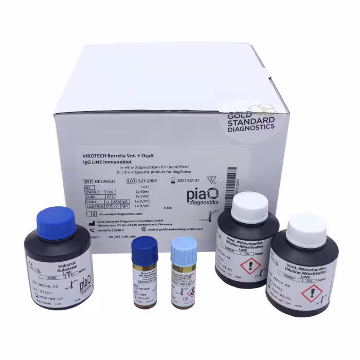 [DE226G32] Borrelia Veterinary plus OspA LINE IgG (anti-Hund)