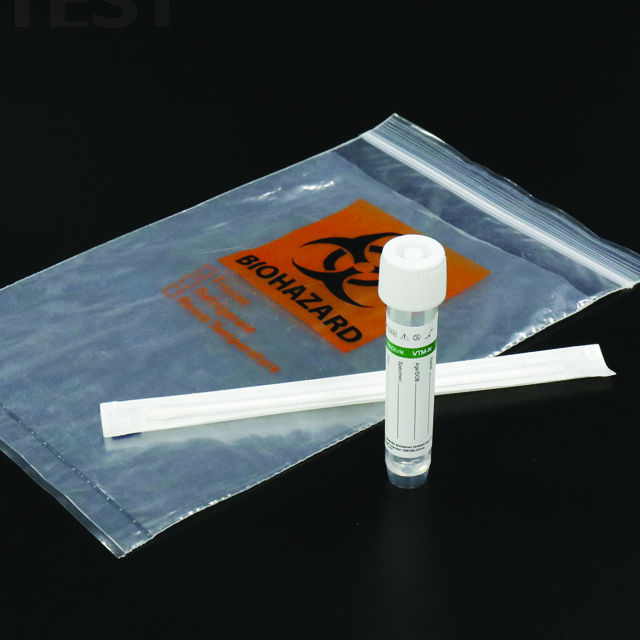 Virus collection set with 3ml VTM-N (with inhibitor) and 2 flocked swabs (3,2 and 5mm)