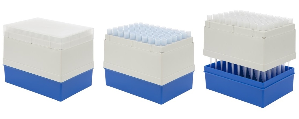 Puntas para muestras tipo DX 300μL, azul