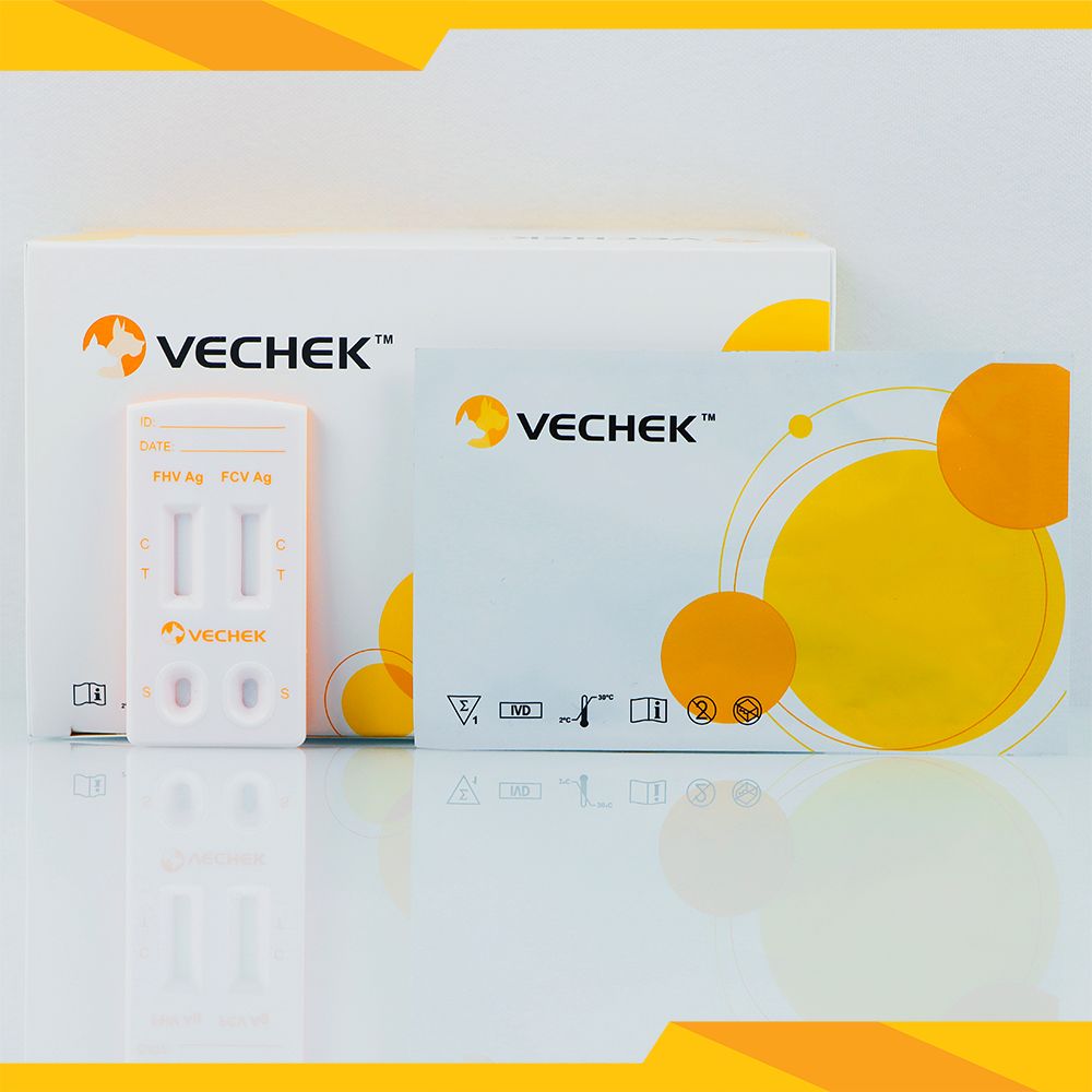 VeChek FHV+FCV (Herpes+Calicivirus felino) Ag, casete